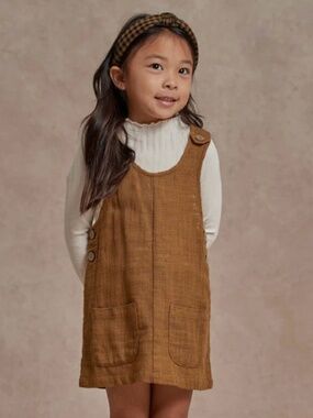 Rylee + cru cotton gauze overall dress